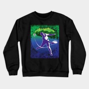 Disc Golf Player Crewneck Sweatshirt